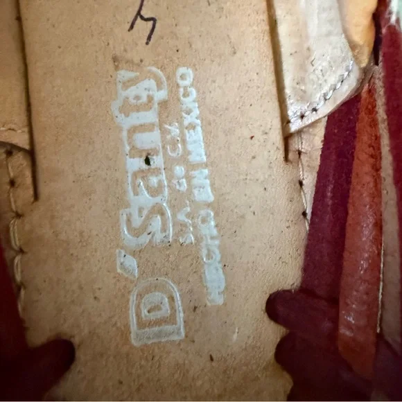 Huarache Woven Leather Loafers - Red and Tan - Picture 3 of 3